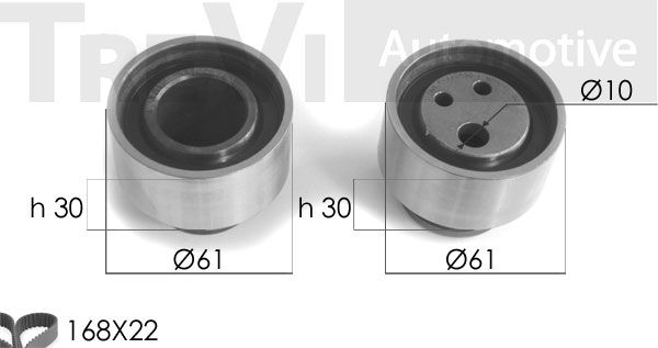 TREVI AUTOMOTIVE Комплект ремня ГРМ KD1062